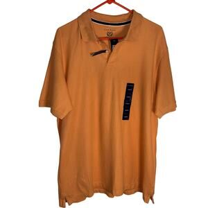 The Estate Polo Large NWT 100% Pima Cotton Short Sleeve Orange Men’s Shirt Macys